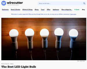 WIRECUTTER REVIEW: THE BEST LED LIGHT BULB